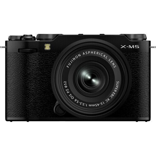 FUJIFILM X-M5 Mirrorless Camera with XC 15-45mm f/3.5-5.6 Lens (Black) 1 FUJIFILM X-M5