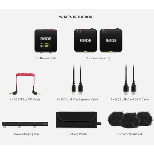 RODE Wireless GO (Gen 3) 2-Person Compact Digital Wireless