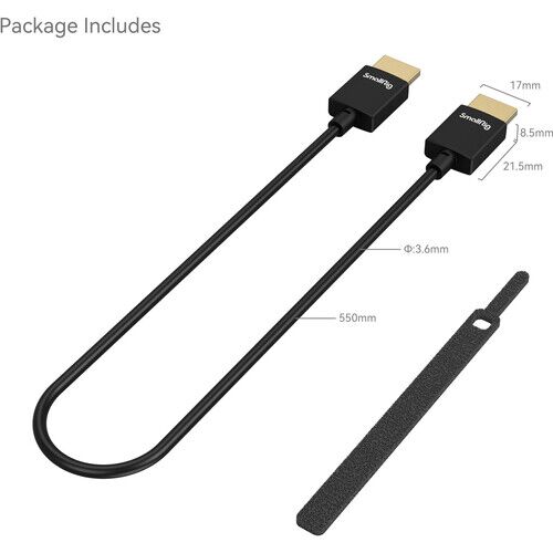 SmallRig Ultra Slim 4K HDMI Data Cable (A to A) - Image 7